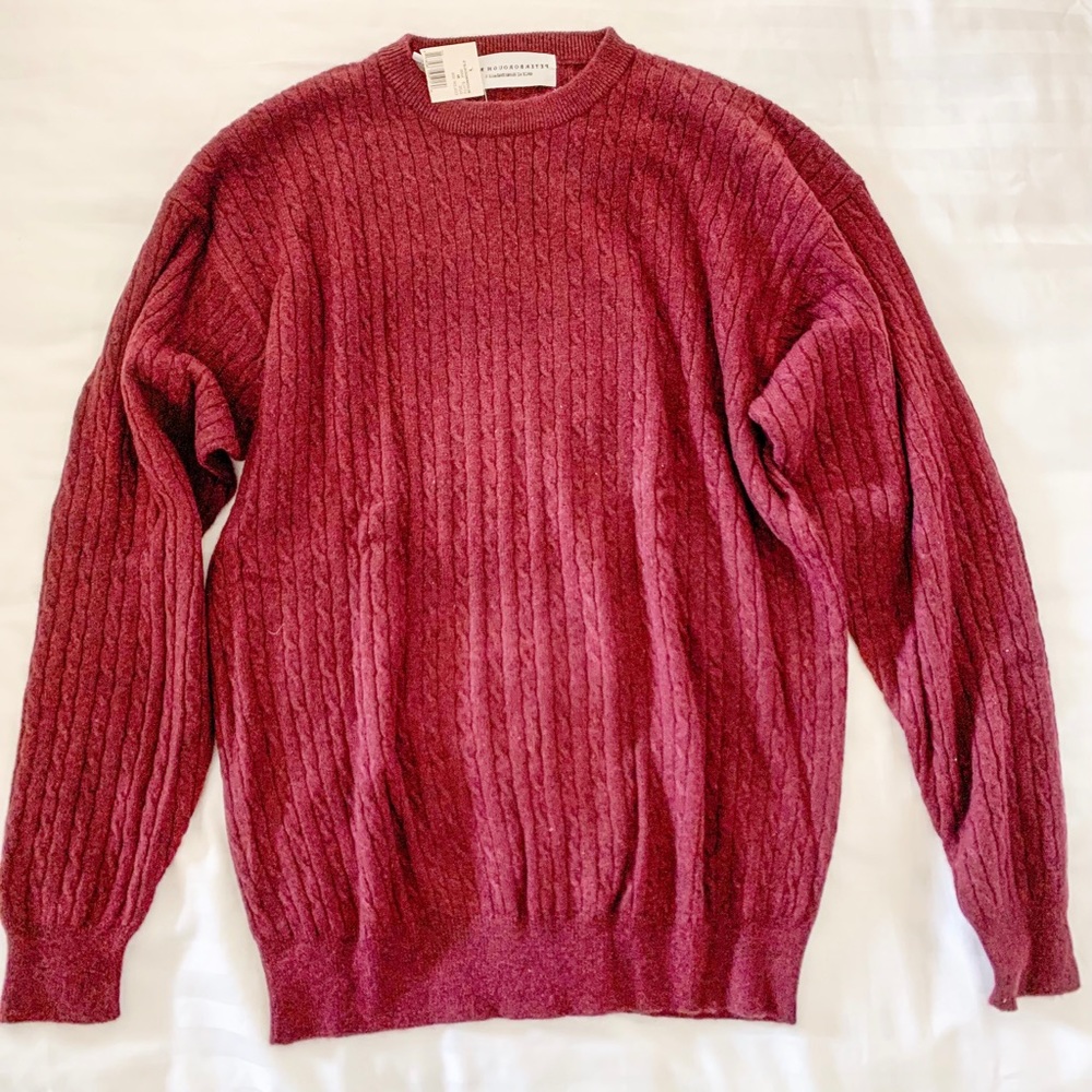 Cashmere sweater burgundy M